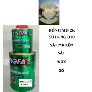 Bóng mờ 2K dùng cho gỗ, sắt, inox, sắt mạ kẽm cặp 1.2kg