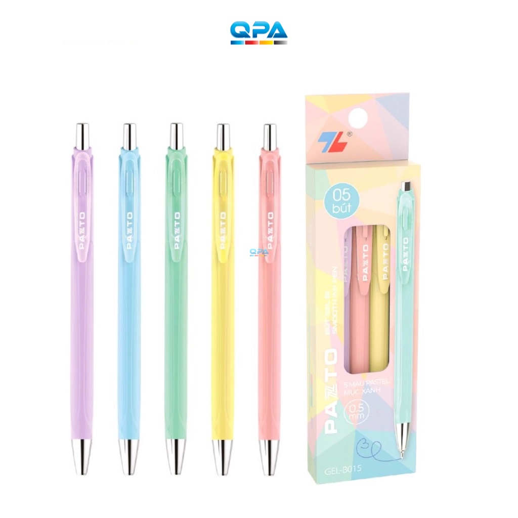 Bút Gel B-015 Thiên Long màu Pastel - mực xanh