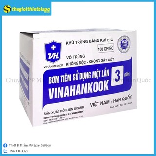 Bơm kim tiêm vinahankook sử dụng 1 lần 3cc/3ml
