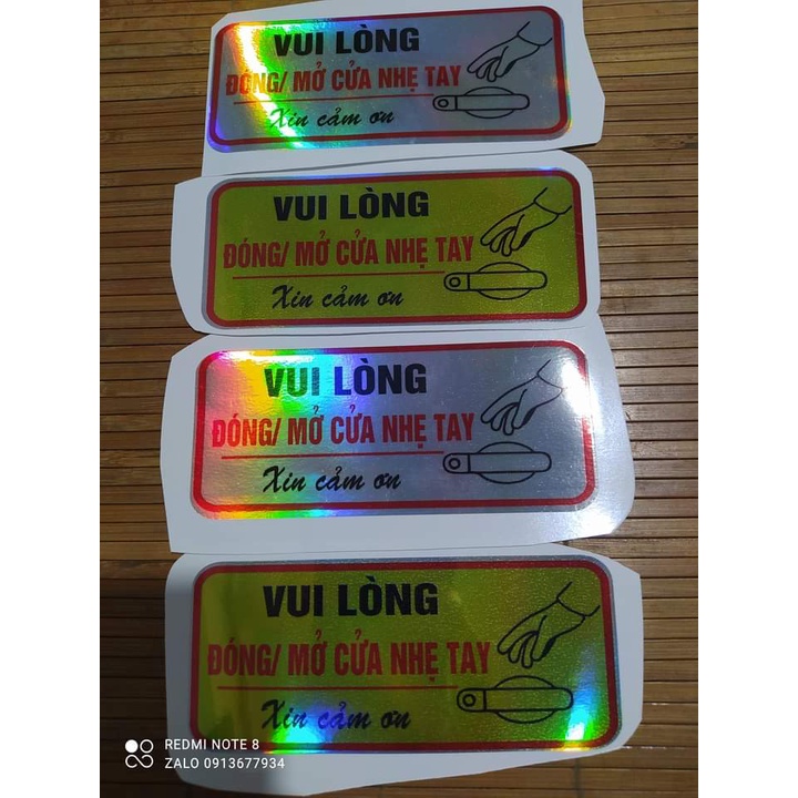 Freeship} Tem Decal Đóng Mở Dán Xe Ô Tô, Xe Tải (Sl: 1 Tem), Tem