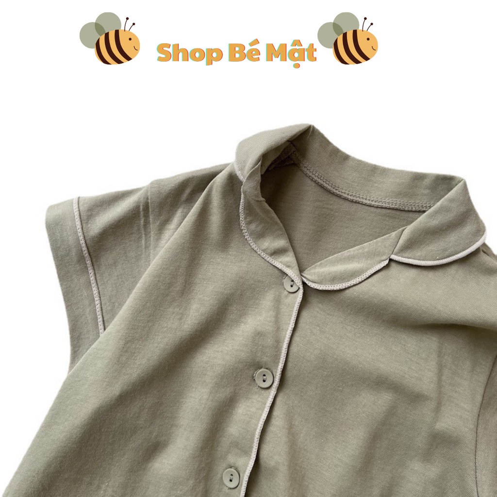 Bộ ngủ mặc nhà liền quần pyjama Peekaboo cho bé trai và bé gái 80-120cm mặc mùa hè 2023 MM3123