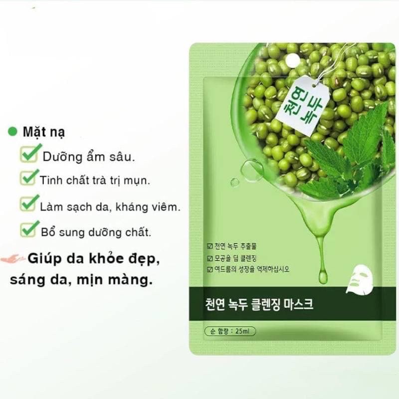 MẶT NẠ ĐẬU XANH HUDA Ngừa Mụn Se Khít Da