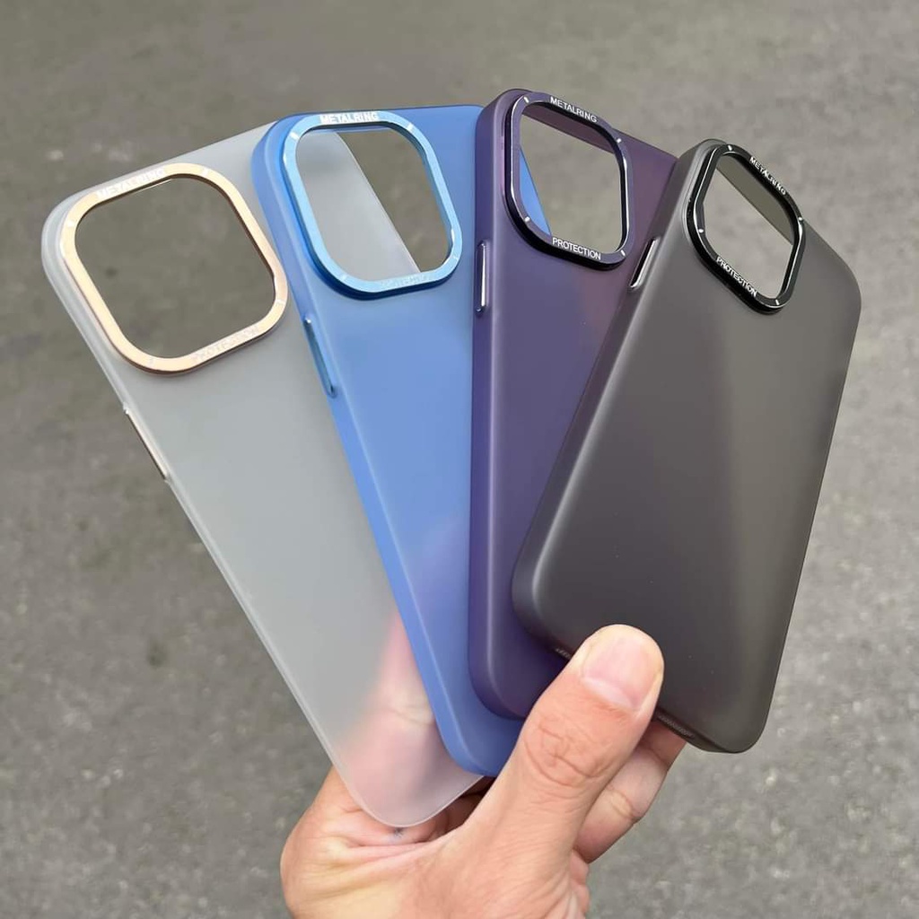 Ốp lưng nhám siêu mỏng Hãng X&M ISF , viền camera nhô cao cho Smart iPhone 14 Promax , 14 Pro , 13 Promax , 12 Promax