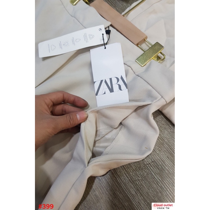 #399 Quần tây ống suông Zara - Màu Kem -Thời Trang Nữ VNXK