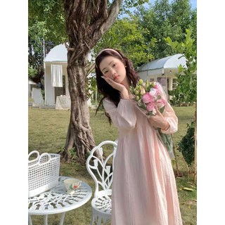 Váy cổ tròn tay tài dáng basic