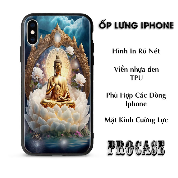 ốp lưng cute cho điện thoại hình phật đạo thiền tâm giác ngộ a di đà xinh PROCASE NA140223610 IP Se2020/5/5S/Se/6/7/8/6S