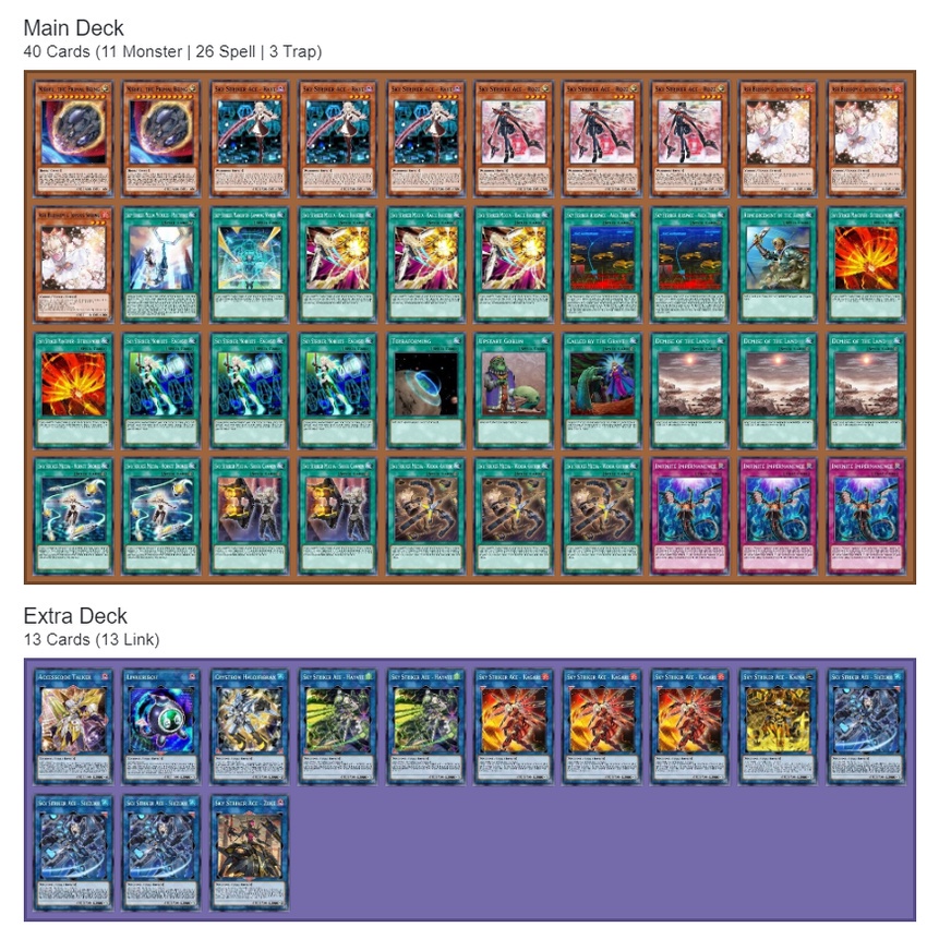 Bài In Tiếng Việt - Bộ bài Yugioh - Custom Deck - Sky striker Deck