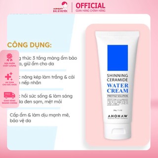 Kem Cấp Nước, Dưỡng Ẩm Da Chuyên Sâu Shinning Ceramide Water Cream Ahohaw 50G