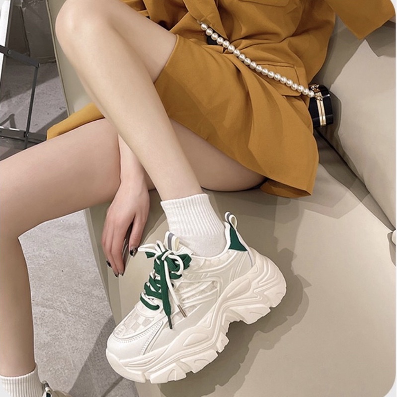 Giầy thể thao nữ độn đế,giày uzzang sneaker mã 443