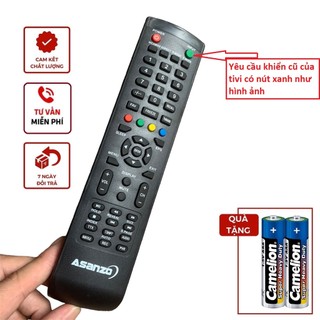 Điều khiển Asanzo tivi thường, remote tv asanzo các dòng LCD/LED giống mẫu của shop mới dùng được