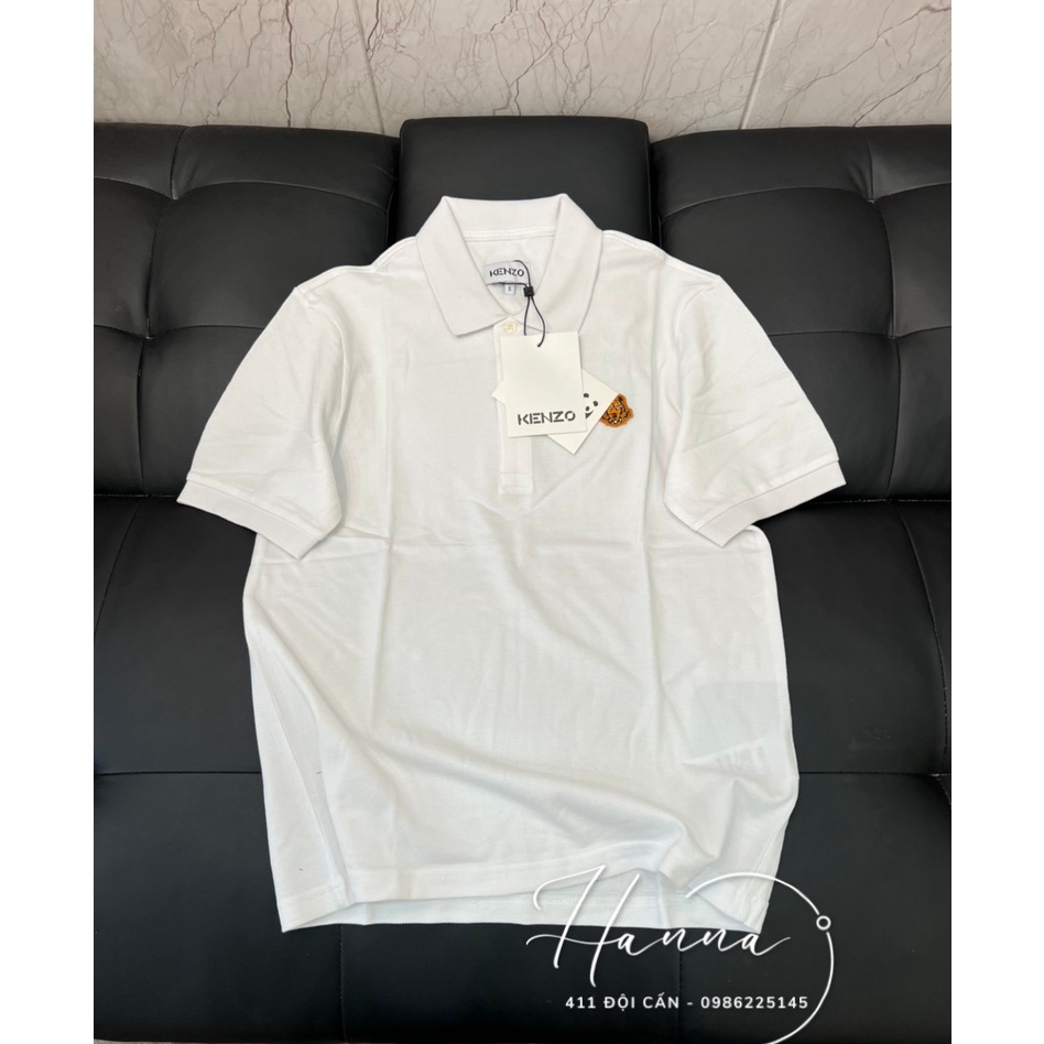 Áo phông cổ đức trơn logo thêu KZ