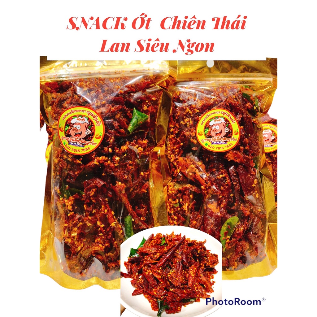 Ớt chiên snack ớt Thái Lan chiên giòn gói 100G