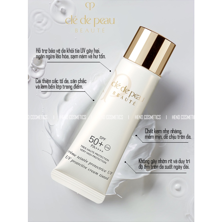 Kem chống nắng Cle De Peau 30ml - Rose Pink