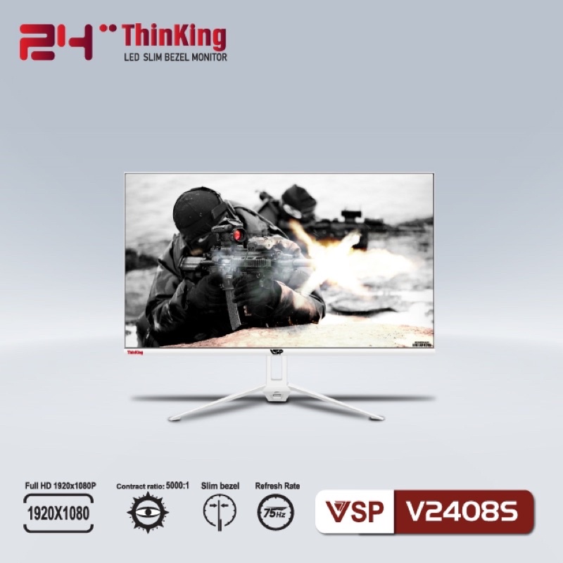 Màn Hình VSP V2408S FHD 75Hz LED Full Viền - New Box BH24T | BigBuy360 - bigbuy360.vn