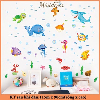 Decal sinh vật biển -XL720657- thaomivi