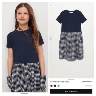 Đầm bé gái Mango auth vợt sale