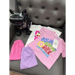 Sét 2 bộ bé gái chất cotton