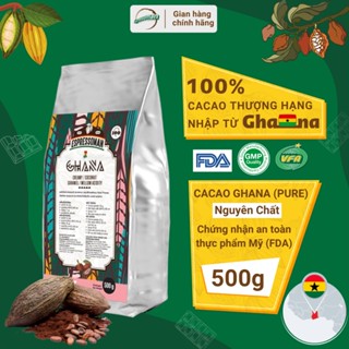 Cacao Ghana Pure -  Bột Cacao Ghana Nguyên Chất 100% - Nguyên Liệu Pha Chế - Làm Bánh - Kem - Tương Socola