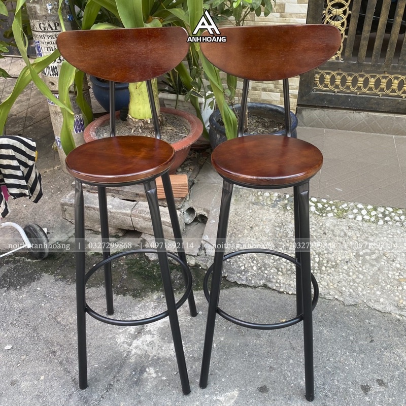 🟡 Ghế ban công cao 75cm, ghế cafe ngoài trời chịu nhiệt, chịu nước, chịu lực 120kg