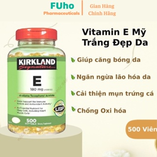 Viên Uống Làm Đẹp Da Kirkland Vitamin E, hỗ trợ làm đẹp da và chống lão hoá