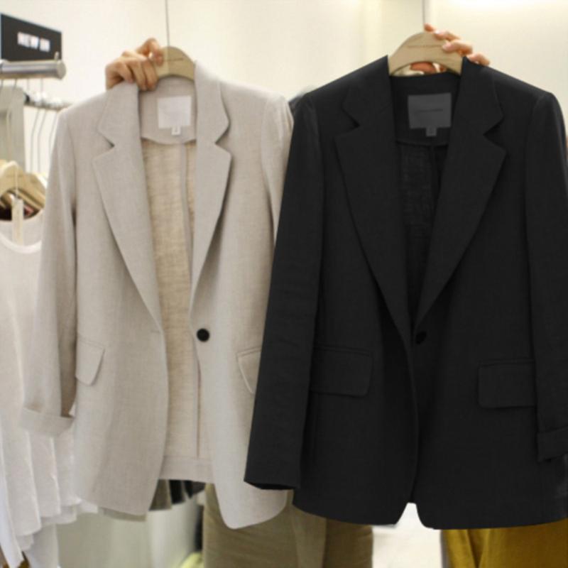 Áo Khoác Cotton linen Mỏng Thời Trang Xuân Hè 2023 Mới Cho Nữ