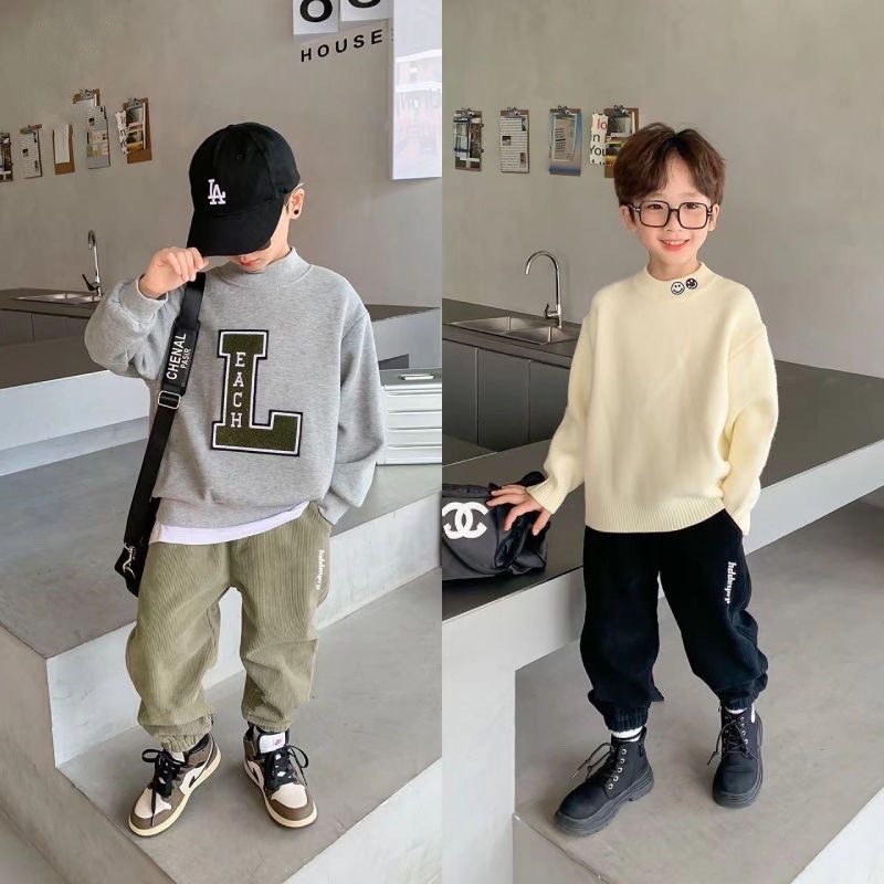 Quần thun nỉ trơn dài cho bé trai  N01398