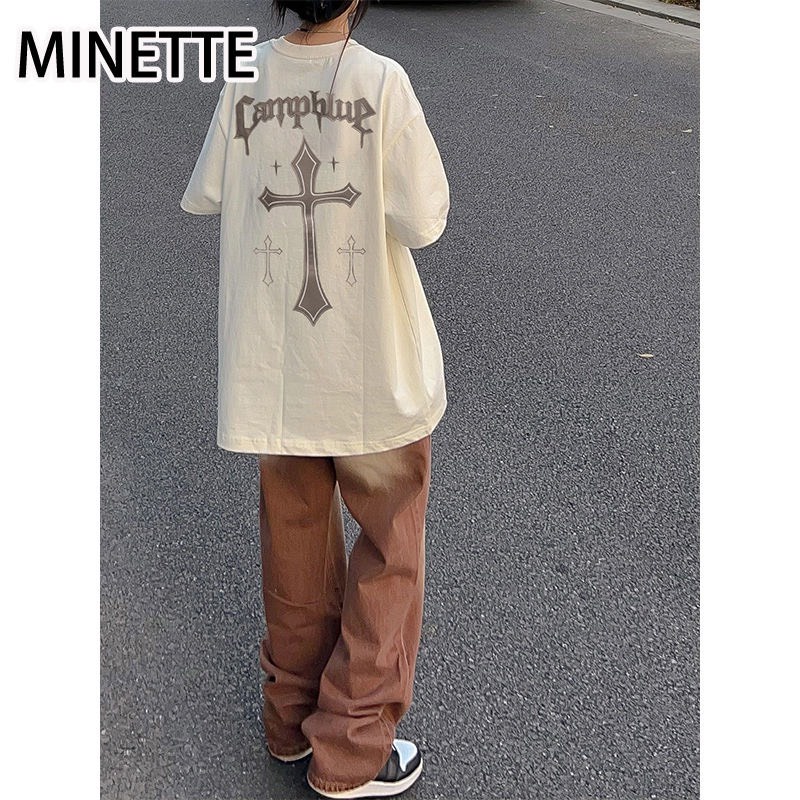 Áo phông in hình thập giá vải cotton mềm mịn T-01