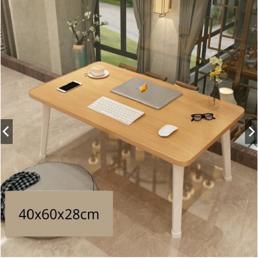 Bàn học gấp gọn mini mặt gỗ chân nhựa ngồi bệt,bàn học gỗ gấp gọn chân nhựa để laptop xếp gọn tiện lợi TONGKHOHUYTHUAN
