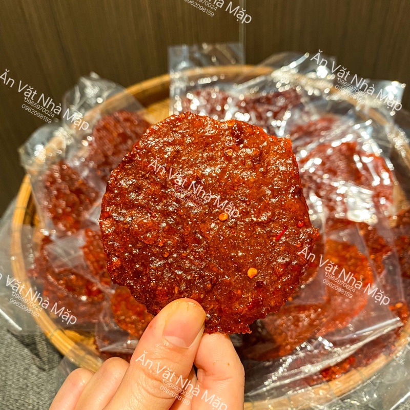 6g x 1 Gói Khô Cá Da Bò Satế Cay Thanh Phát Miếng Tròn
