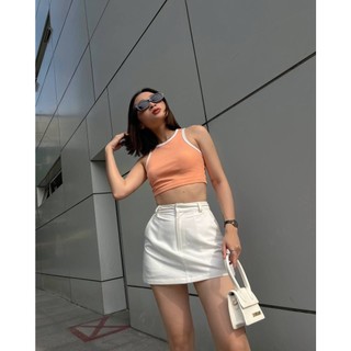 Áo croptop ba lỗ Moná - ORANGE