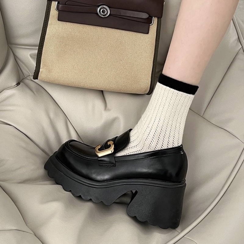 GIÀY LOAFER O11 ĐẾ CAO 7CM MÓC CÀIN