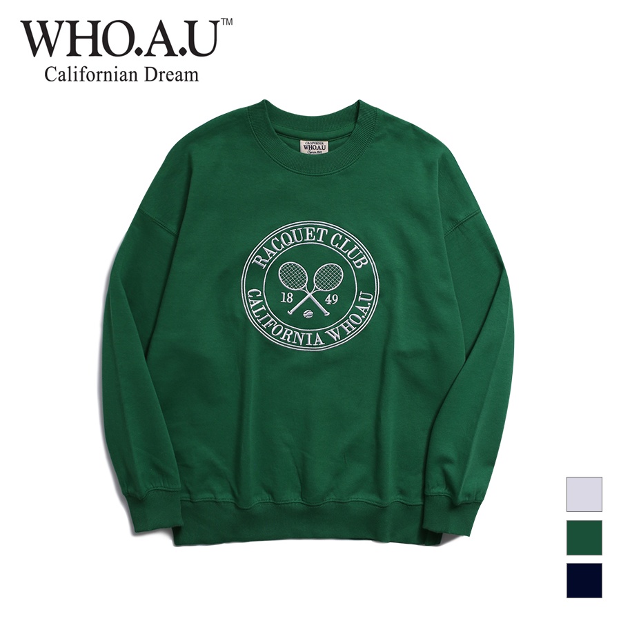 Áo Tennis Letter Sweatshirt (2 mặt) WHO.A.U WHMWD2321U