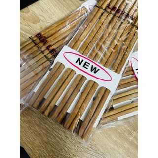 Set 10 đũa gỗ Leevan, đũa ăn cơm bằng gỗ tự nhiên