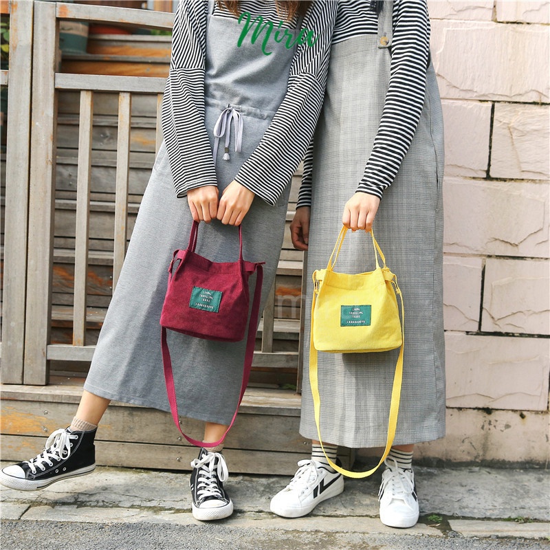 Túi Vải Giản Dị Phong Cách Ulzzang Hàn Quốc, Túi Xách Nữ, Đeo Chéo Nữ Mini Đựng Điện Thoại  MIRA-TV58132
