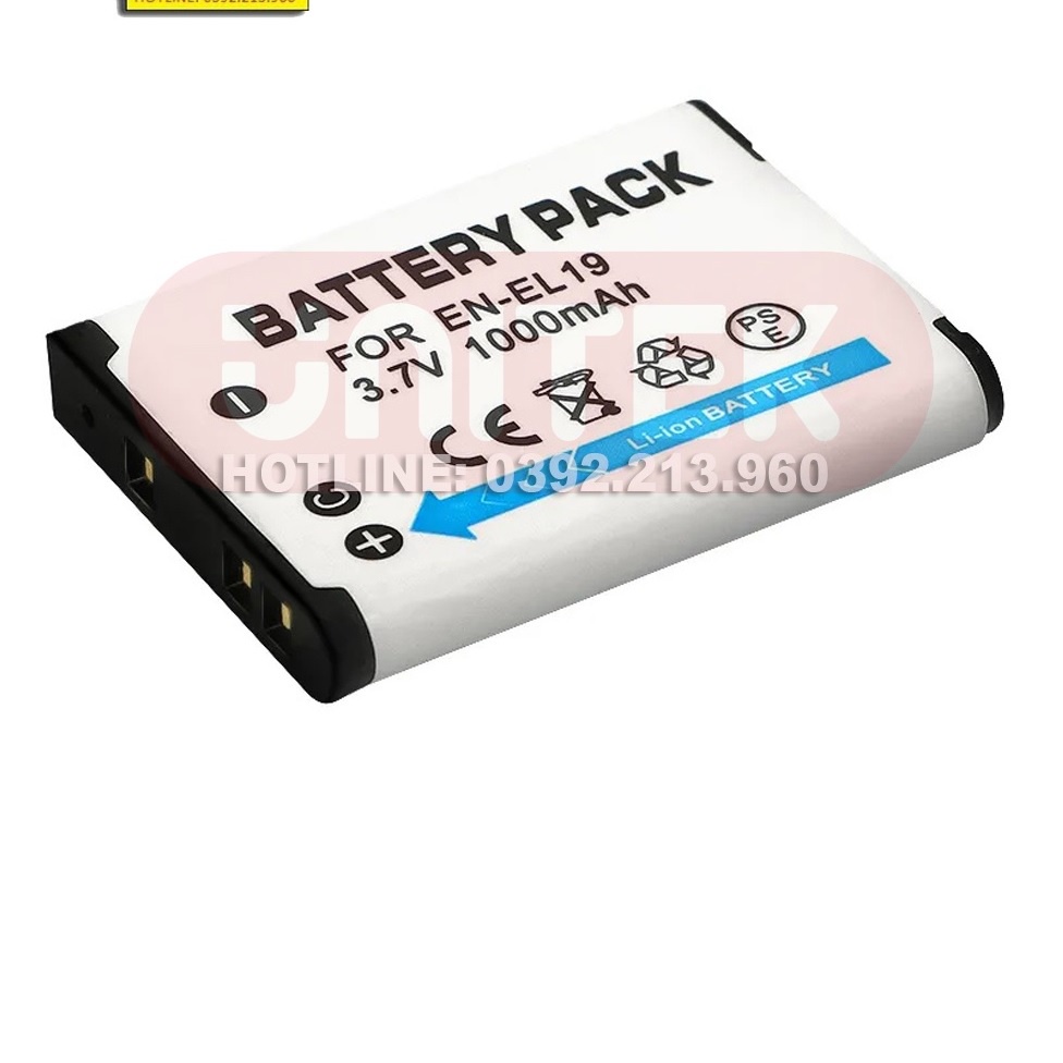 Pin EN-EL19: Dành Cho Máy Ảnh Nikon 1000mAh 3.7V