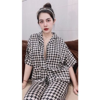 Pijama nữ lụa thiết kế cánh dơi