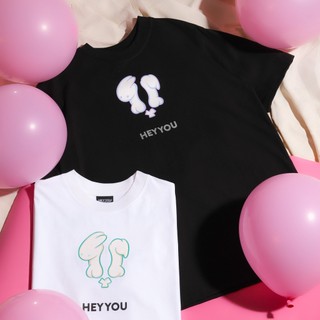 Áo thun Heyyou! Logo Version Bunny Black