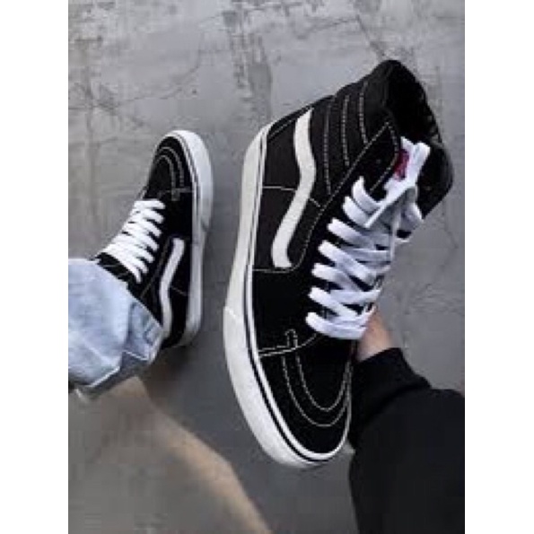 pass thanh lí giày vans sk8 high, giày cổ cao, vans 2hand size 37