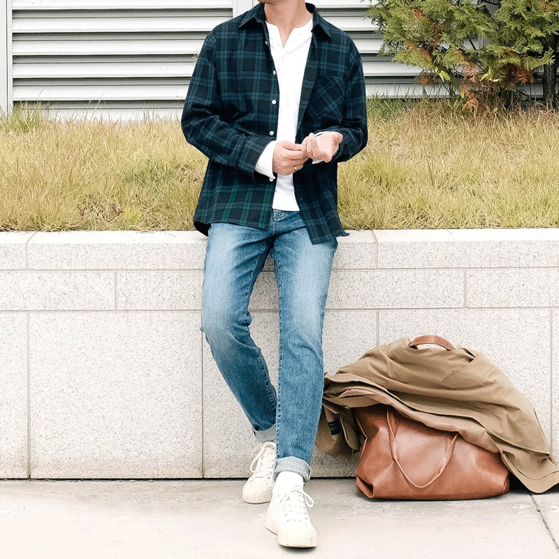 Áo sơ mi nam,sơ mi flannel kẻ caro dài tay phong cách hàn quốc, chất vải mềm không nhăn - SEOUL