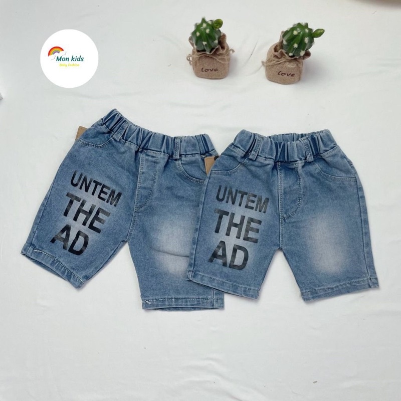 Thanh lý siêu rẻ, Quần short jean bé trai, quần bò bé trai, quần đùi trẻ em Monkids