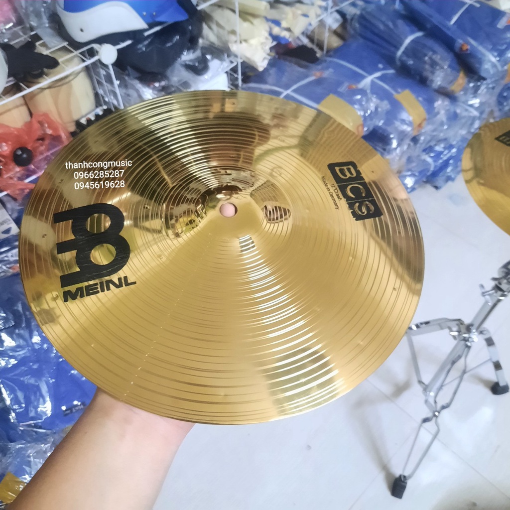 Xèng đồng chơi cajon, lá cymbal đồng chơi trống cajon