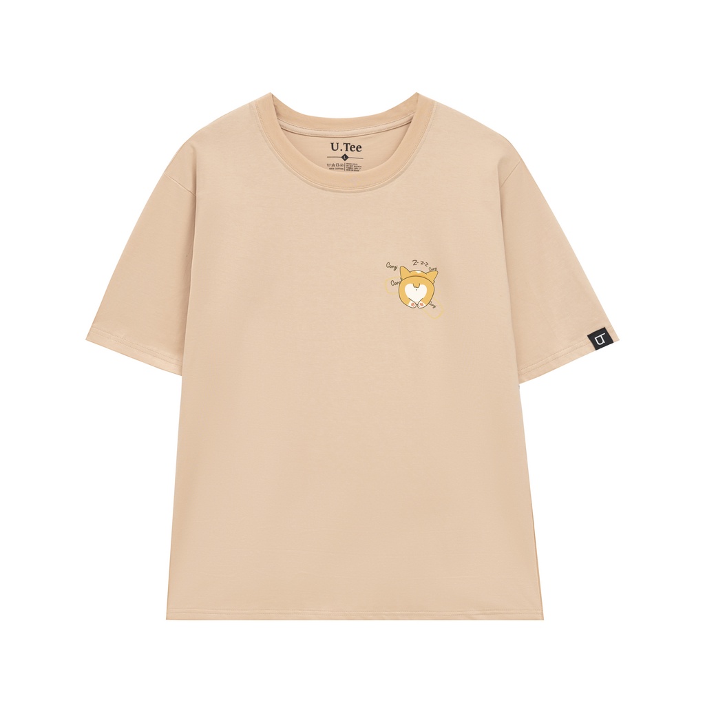 Áo Thun Cổ Tròn Cotton 100% Bé Corgi  Z-Z-Z Siêu Đáng Yêu