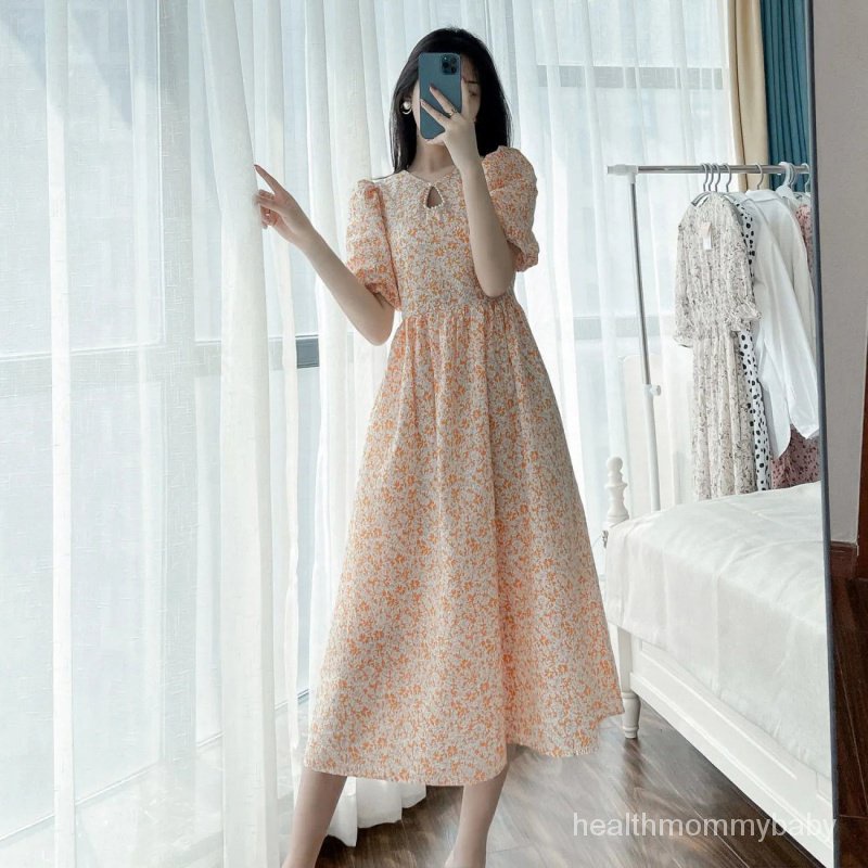 Trang Phục Cho Con Bú Đi Chơi Váy Liền Áo Kiểu Tây Khí Chất Thon Gọn Phong Cách Dịu Dàng Tươi Áo Cho Con Bú