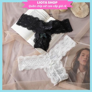 Quần Lọt Khe Nữ , Quần Lót Lọt Khe Sexy Ren Lọt Khe Cao Cấp Cạp Chữ V Sexy Gợi Cảm - R34