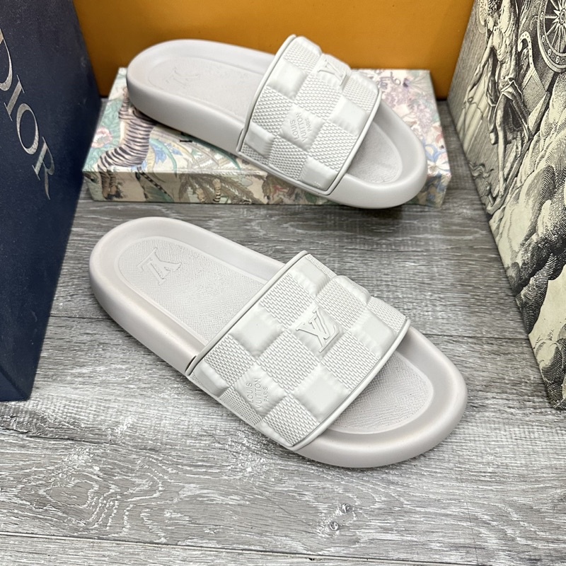 Dép lê LV đúc đủ màu hàng cao su đúc form nhỏ