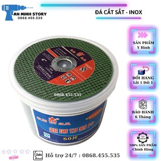 ĐÁ CẮT SẮT, INOX PHI 100 HỘP 50 VIÊN