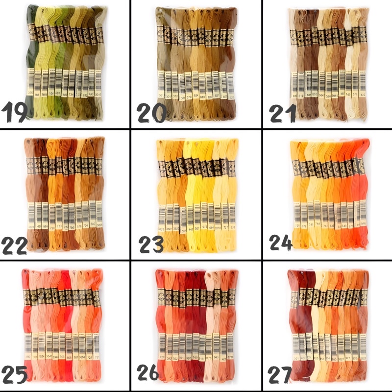 Set chỉ thêu Airo theo nhóm màu