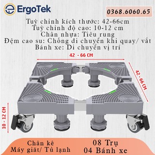 08 chân trụ - #chân máy giặt - #chân tủ lạnh #kệ máy giặt