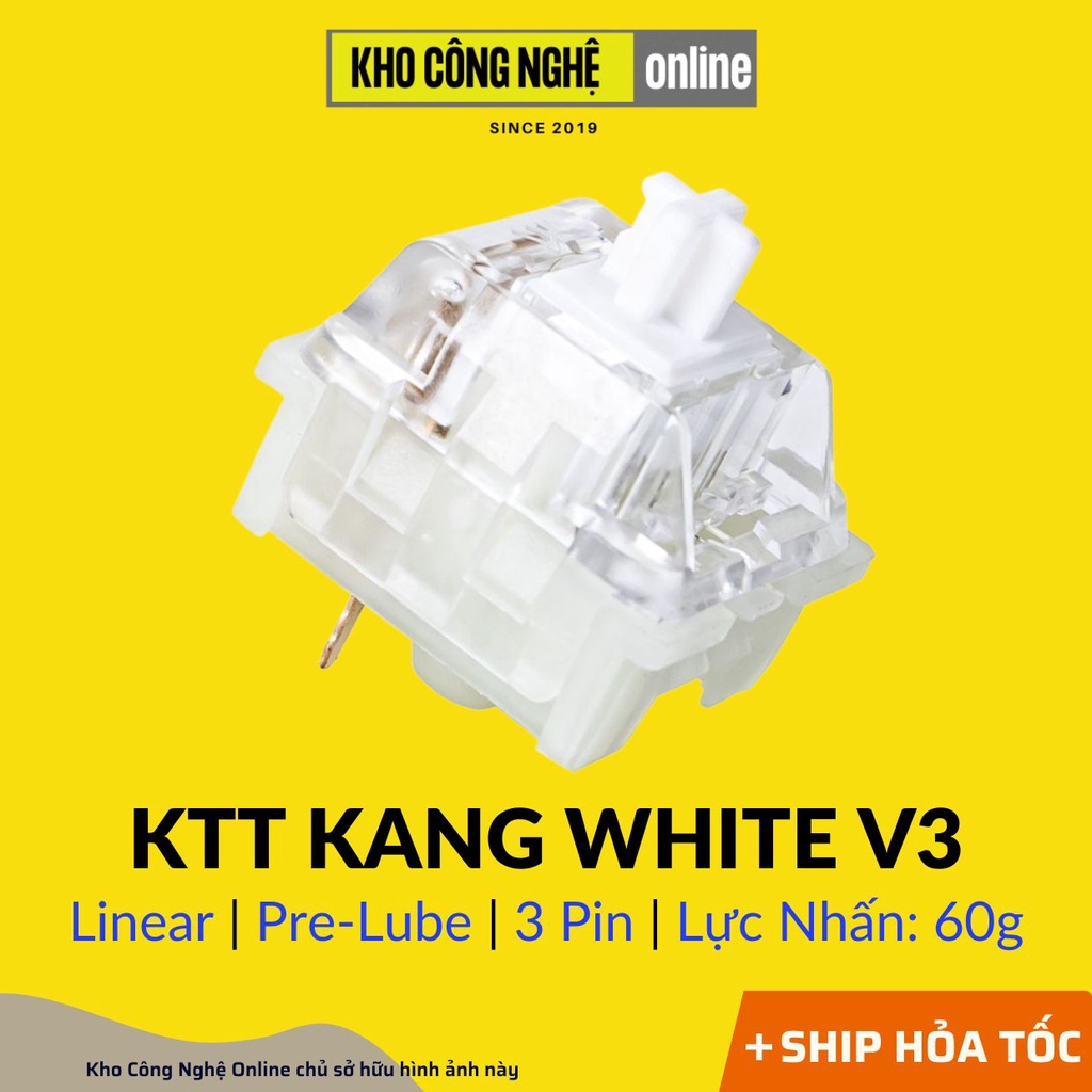 Kang White V3 - KTT Kang White V3 Linear 3 Pin, Pre-lube
