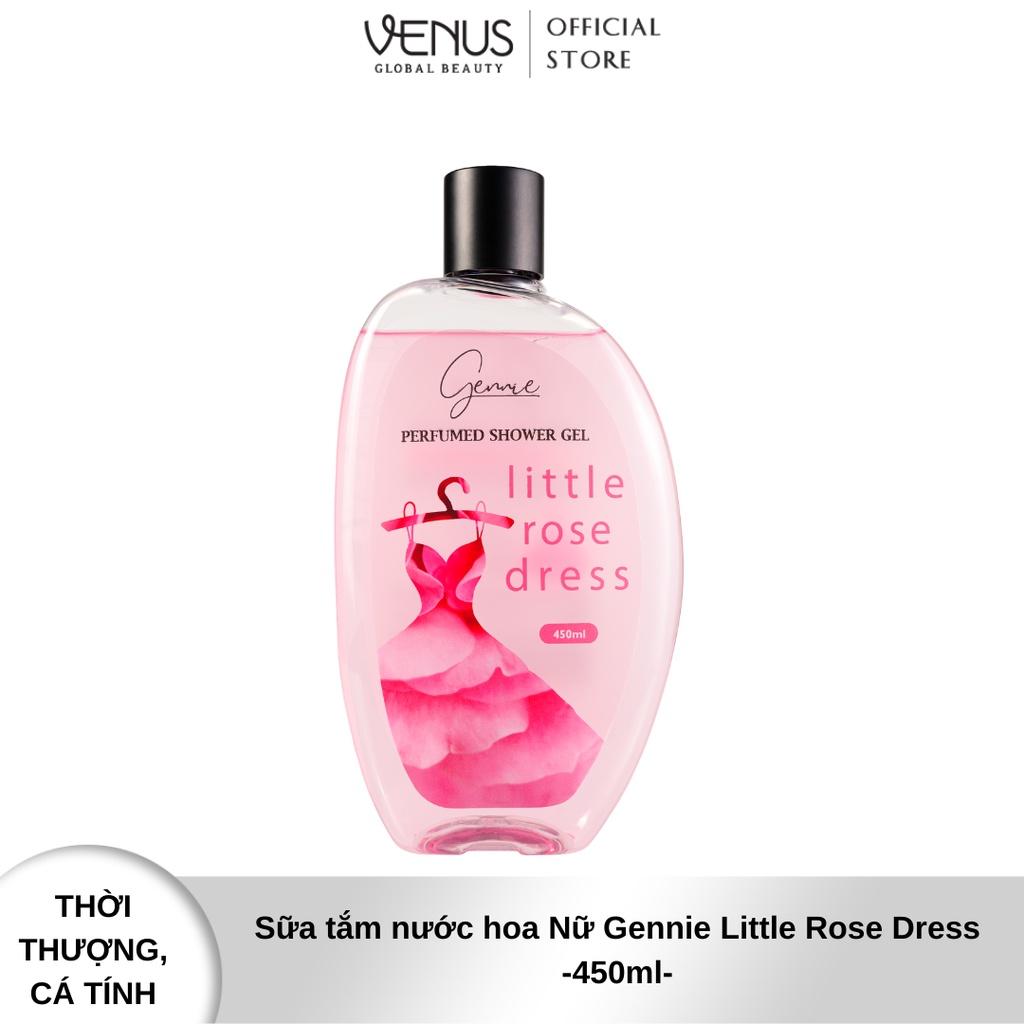 Bộ đôi Nước hoa và Sữa tắm Nữ Gennie Little Rose Dress 50ml + 450ml